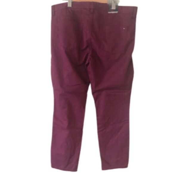 Tommy Hilfiger Modern Skinny Trouser Dark Red - Picture 2 of 3